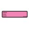 Nevs Printed Chart Label- Room No, name, Doctor 1-3/8"x5-3/8" Rose w/Blk NRBP-ROSE - alternate 1